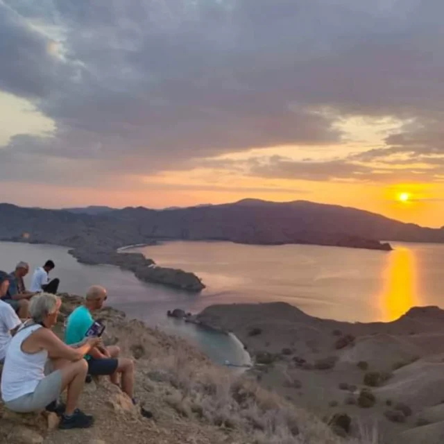 Enjoying a sunset on Top of Gili lawa island Komodo National Park